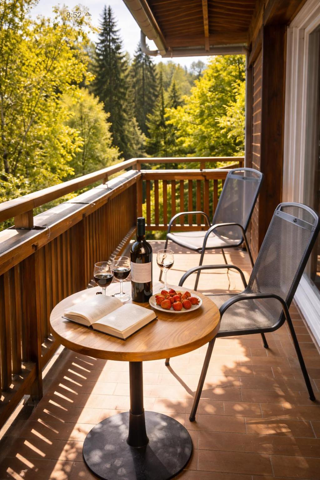 Deluxe Doppelzimmer mit Badewanne und Balkon